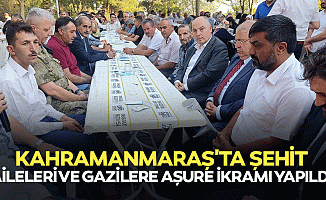 Kahramanmaraş'ta şehit aileleri ve gazilere aşure ikramı yapıldı