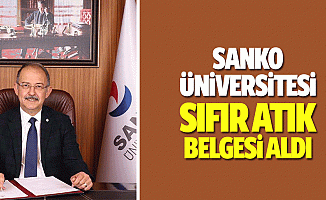SANKO Üniversitesi sıfır atık belgesi aldı
