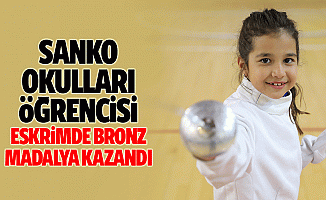 Sanko Okulları Öğrencisi Eskrimde Bronz Madalya Kazandı