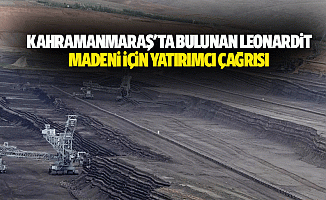Kahramanmaraş'ta Bulunan Leonardit Madeni İçin Yatırımcı Çağrısı