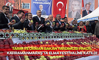Tarım ve Orman Bakan Yardımcısı Pakdil, Kahramanmaraş'ta Elma Festivaline Katıldı