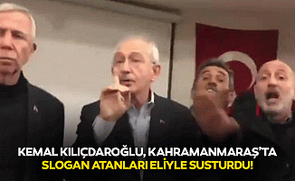 Kemal Kılıçdaroğlu, Kahramanmaraş’ta slogan atanları eliyle susturdu!
