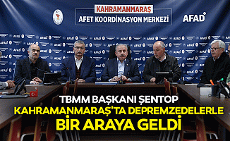 TBMM Başkanı Şentop, Kahramanmaraş'ta Depremzedelerle Bir Araya Geldi