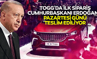 TOGG'da İlk Sipariş Cumhurbaşkanı Erdoğan'a Pazartesi Günü Teslim Ediliyor