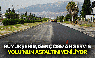 Büyükşehir, Genç Osman Servis Yolu’nun Asfaltını Yeniliyor