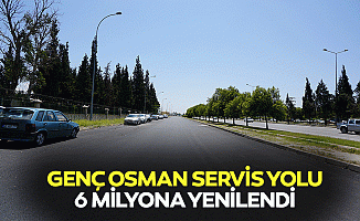 Genç Osman servis yolu 6 milyona yenilendi