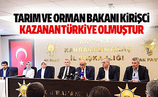 Tarım ve Orman Bakanı Kirişci, “Kazanan Türkiye olmuştur”