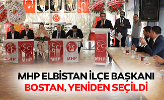 MHP Elbistan İlçe Başkanı Bostan, yeniden seçildi