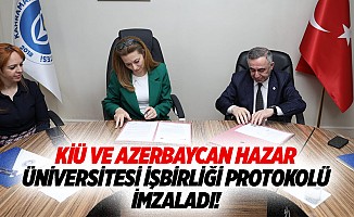 KİÜ ve Azerbaycan Hazar Üniversitesi işbirliği protokolü imzaladı!