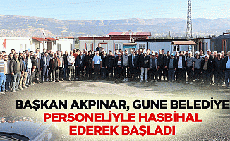 Başkan Akpınar, güne belediye personeliyle hasbihal ederek başladı